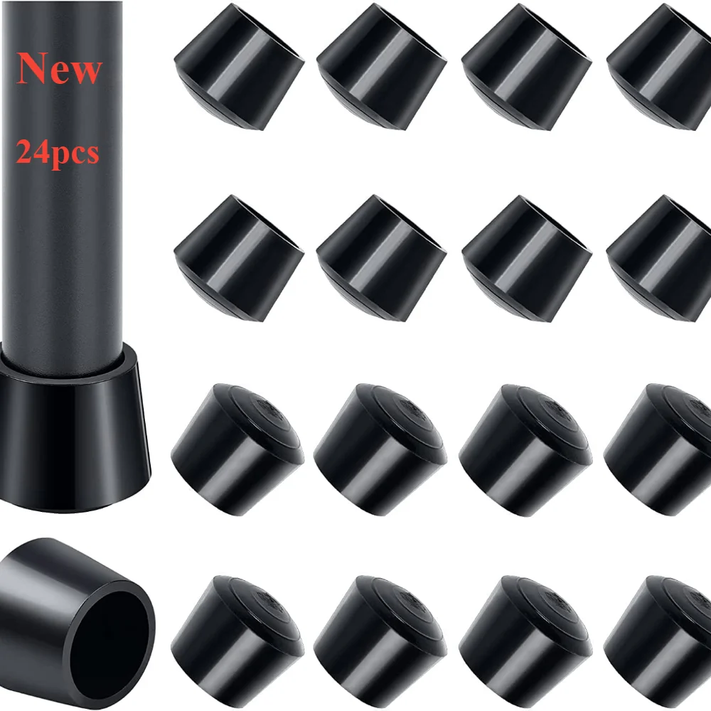 Outdoor Furniture Leg Protectors - 4/24pcs เก้าอี้ขาครอบคลุมยางเท้าป้องกันเฟอร์นิเจอร์ตารางถุงเท้าปลั๊กครอบคลุมเฟอร์นิเจอร์ Leveling ฟุตตกแต่งบ้าน