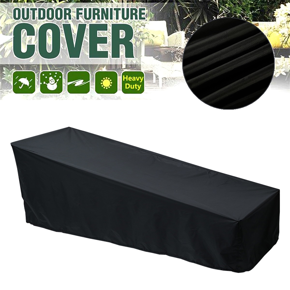 Outdoor Furniture Arhaus - สวนกลางแจ้งเตียงอาบแดด Sun Lounger COVER Patio เก้าอี้เลานจ์กลางแจ้ง