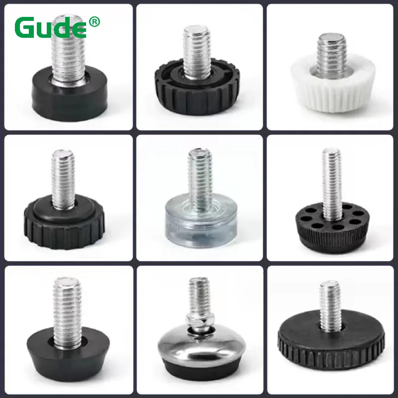 Outdoor Furniture Leg Protectors - ปรับ Leveling เก้าอี้ขาฟุตสกรู Anti-SLIP Shock Absorption