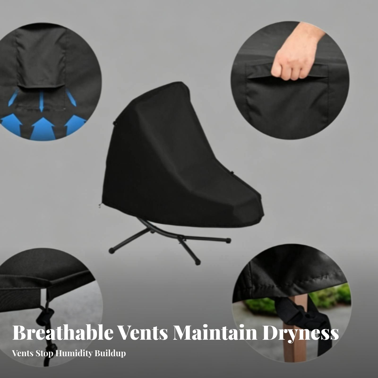 ผ้าคลุมเก้าอี้แขวนพร้อมสายรัดย - Outdoor Furniture Heavy บทวิจารณ์และราคา