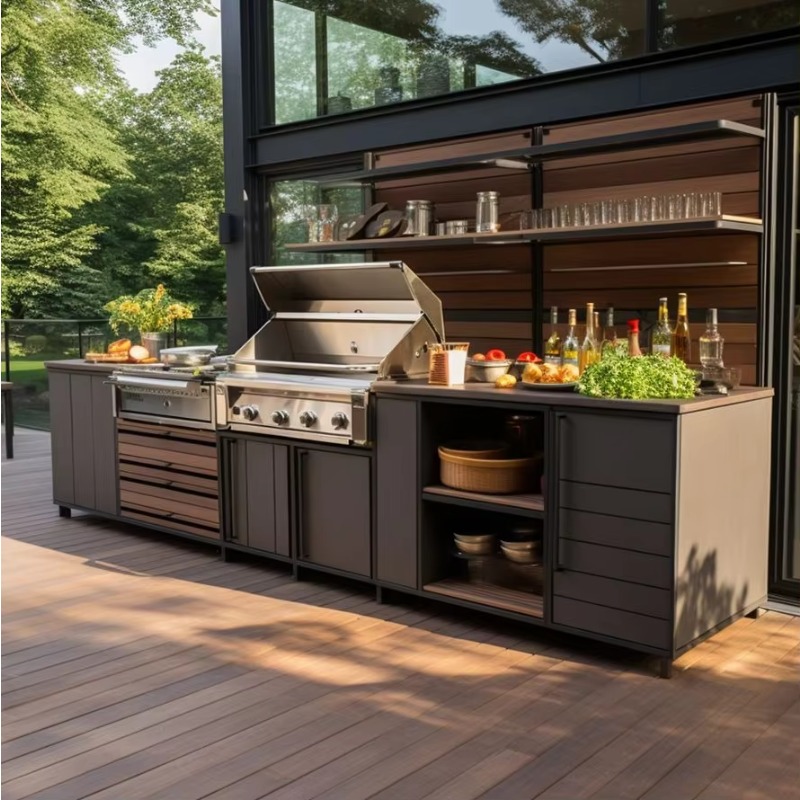 # ตู้ครัวกลางแจ้งสแตนเลสดีไซน์ - Outdoor Furniture Easy To Clean บทวิจารณ์และราคา
