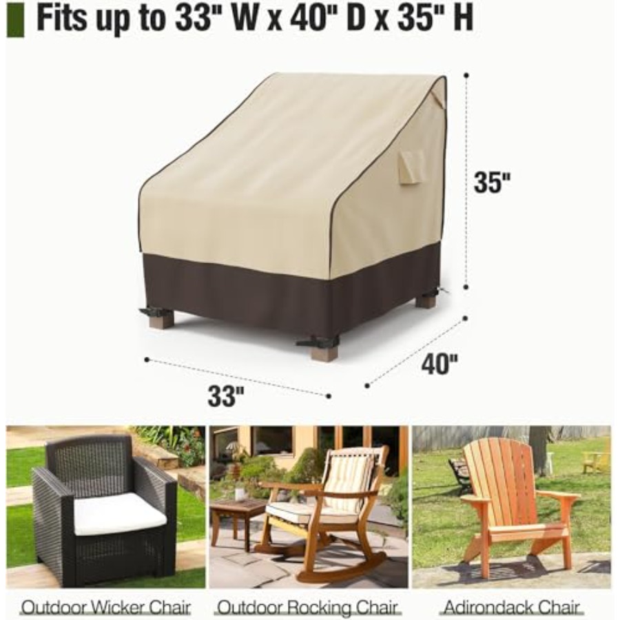 ผ้าคลุมเก้าอี้ลานบ้านกันน้ำ ทน - Outdoor Furniture Heavy บทวิจารณ์และราคา