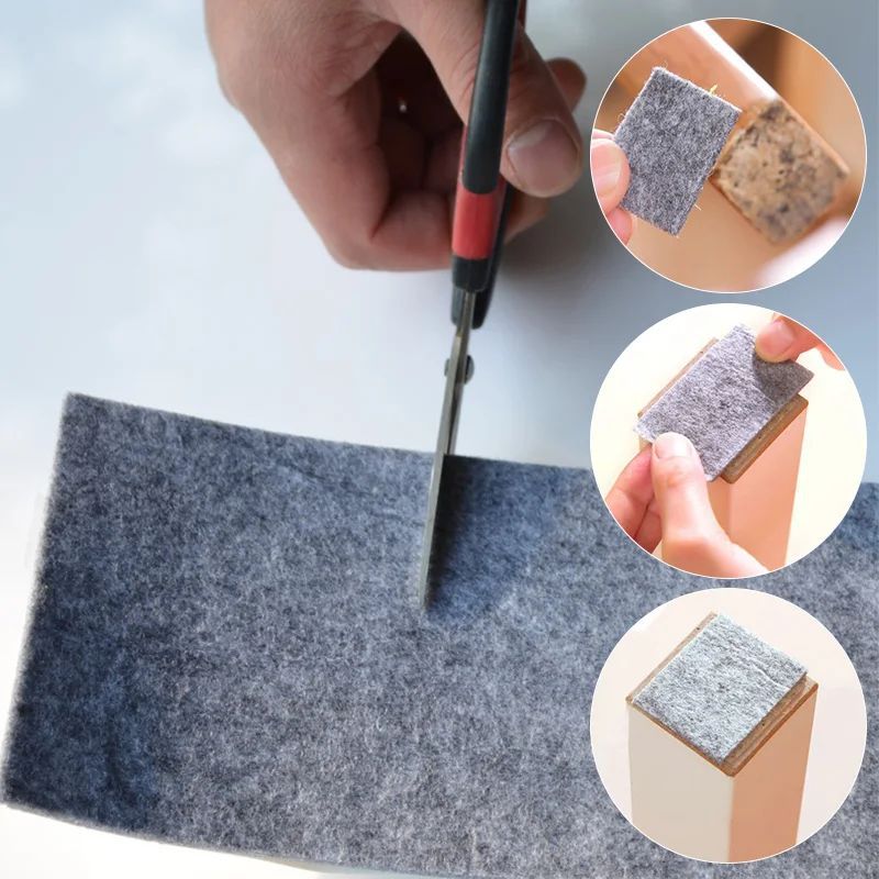 แผ่นสักหลาดกันเสียงแบบหนาสำหรั - Outdoor Furniture Leg Protectors บทวิจารณ์และราคา