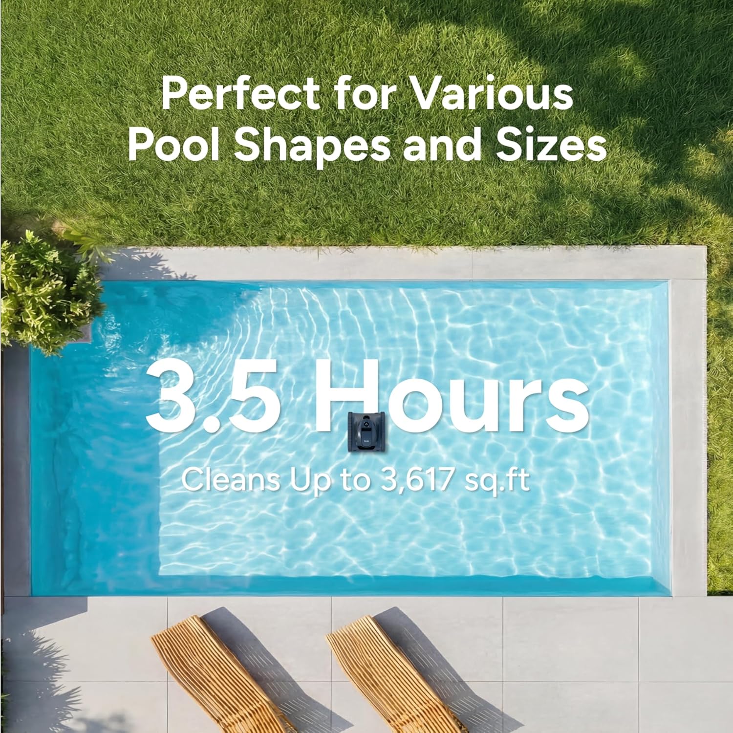 หุ่นยนต์ทำความสะอาดสระว่ายน้ำ  - Outdoor Furniture European บทวิจารณ์และราคา