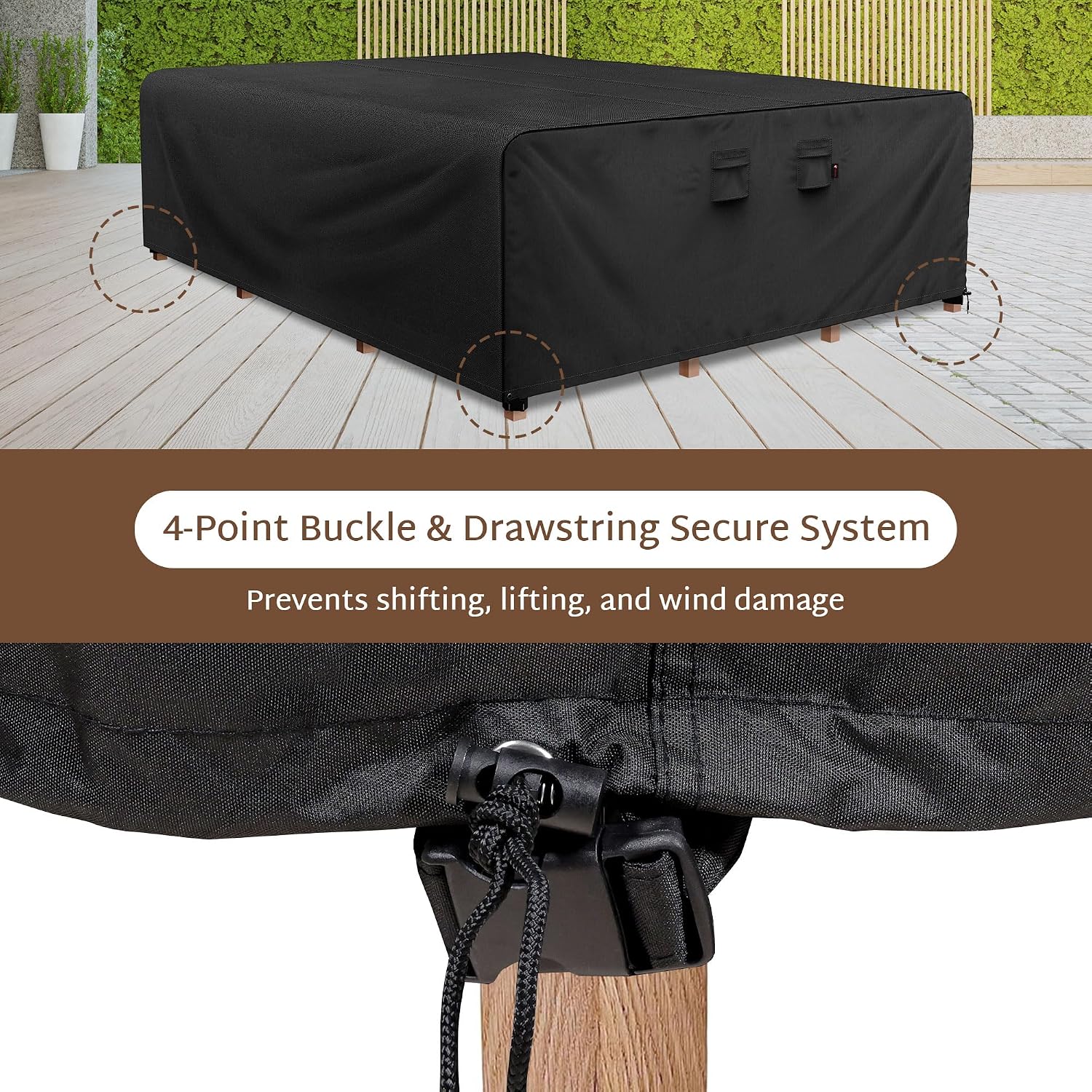 ผ้าคลุมโต๊ะกลางแจ้งแบบสี่เหลี่ - Outdoor Furniture Heavy บทวิจารณ์และราคา