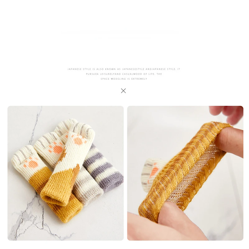 4 ชิ้นลื่นสวมใส่น่ารัก Cat Paw - Outdoor Furniture Leg Protectors บทวิจารณ์และราคา