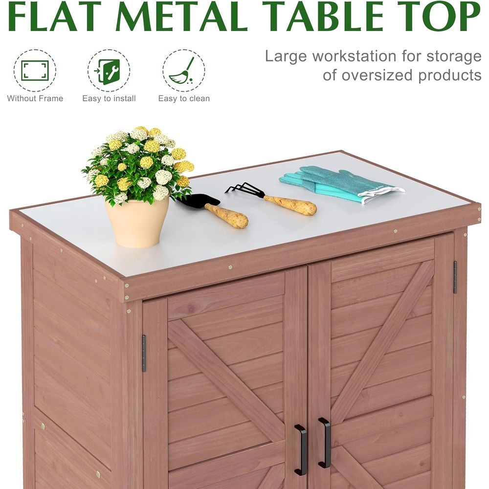 ตู้เก็บของกลางแจ้งและโต๊ะทำงาน - Outdoor Furniture Table บทวิจารณ์และราคา