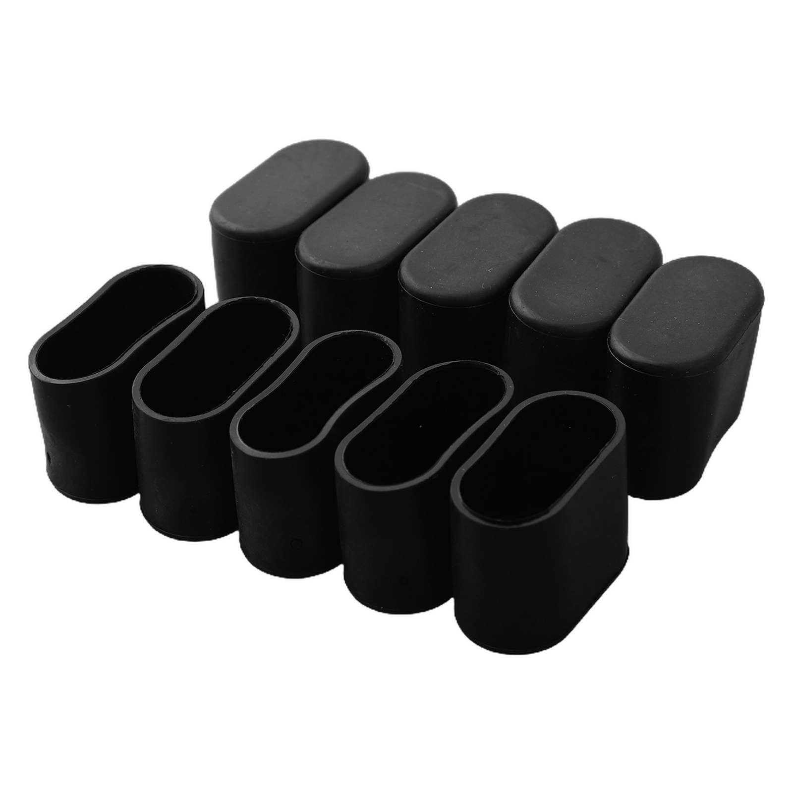 10 ชิ้นยางเก้าอี้ขาหมวกรูปไข่ค - Outdoor Furniture Leg Protectors บทวิจารณ์และราคา
