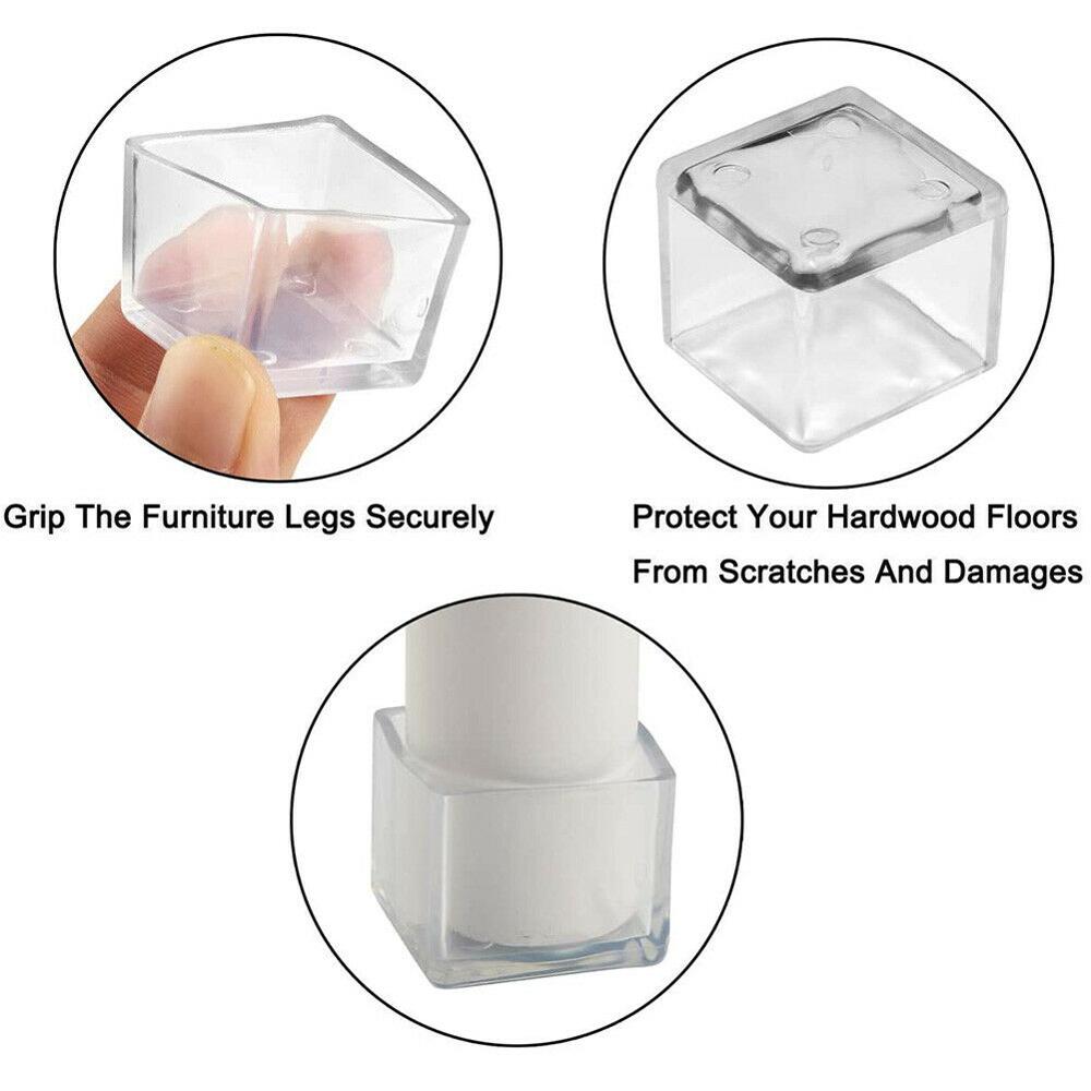 8Pcsสแควร์/สี่เหลี่ยมผืนผ้าซิล - Outdoor Furniture Leg Protectors บทวิจารณ์และราคา